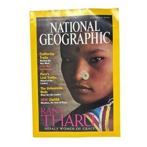 National Geographic Magazine September 2000‎ Nepal Women California Peru Tombs